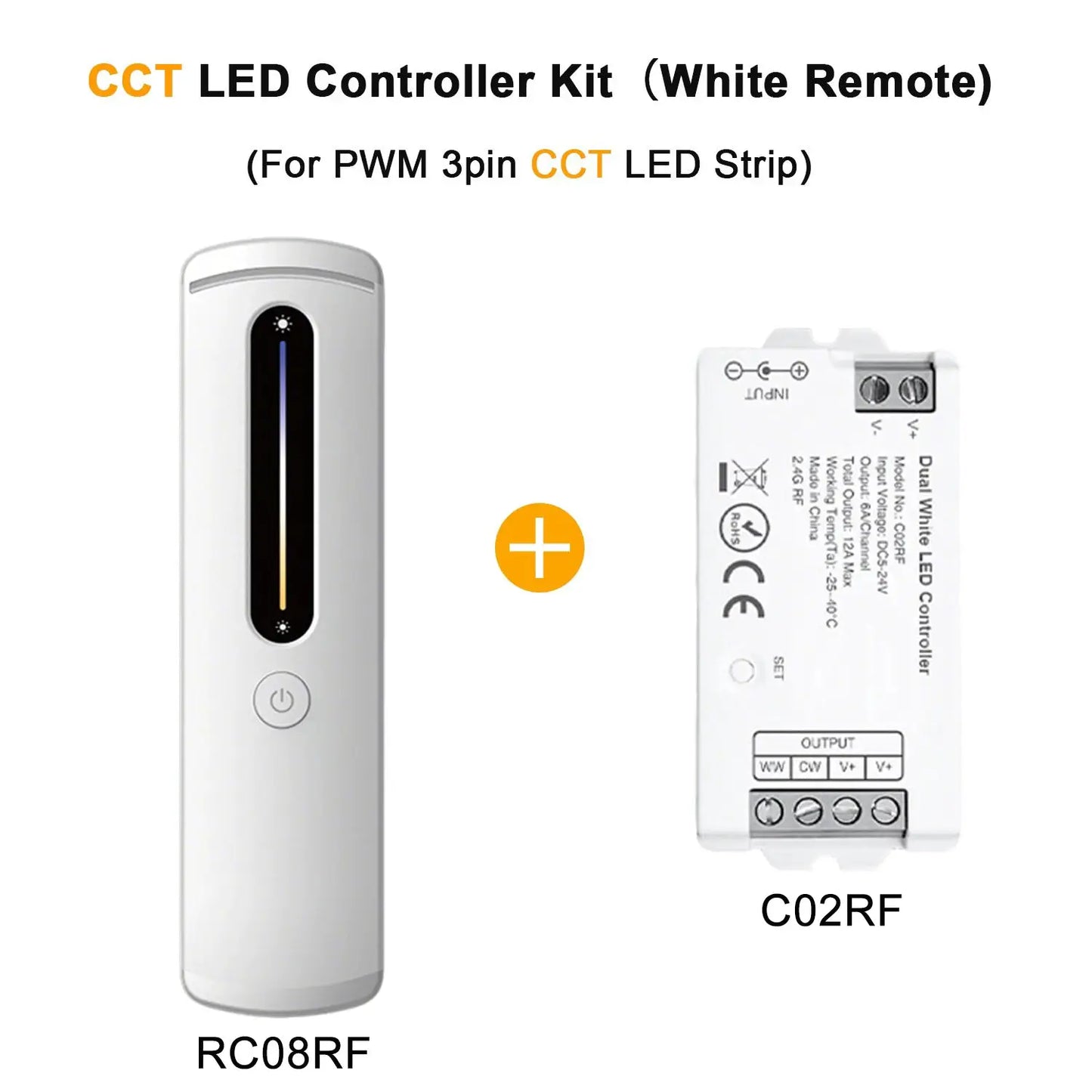 2.4GHz LED Controller RF Remote Wireless LED Dimmer C01RF C02RF C03RF C04RF C05RF DIM CCT RGB RGBW COB 2835 LED Strip Lighting from PriceLows™