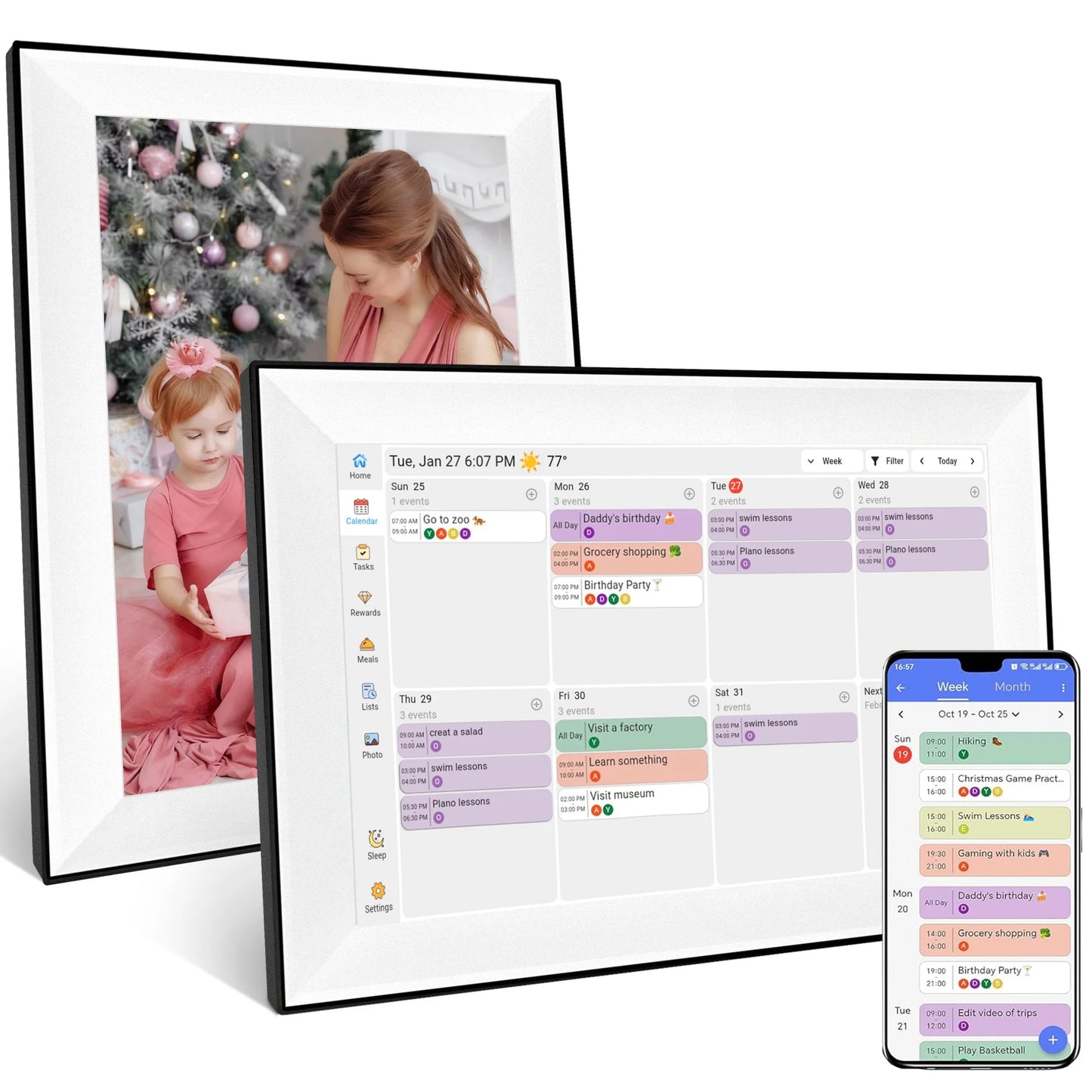 Digital Photo Frame | 10.1 Inch Touch Screen | 1280x800 Display | 32 GB Built-In