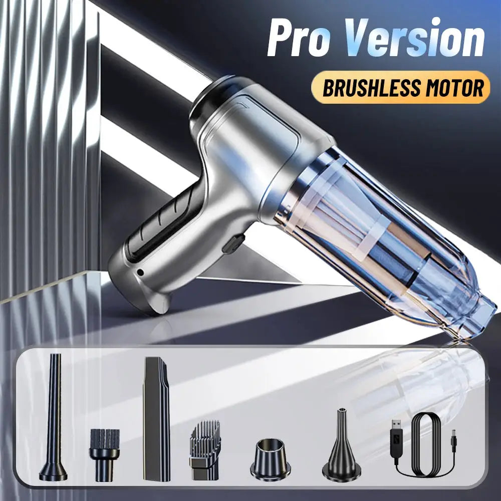 Car Vacuum Cleaner | 95000Pa Suction | 40 Min Battery Life | Cordless Handheld