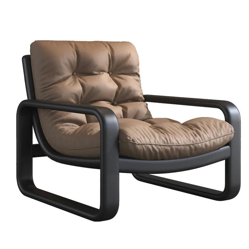 Living Room Sofa | Leather Upholstery | Modern Nordic Style | Single Unit