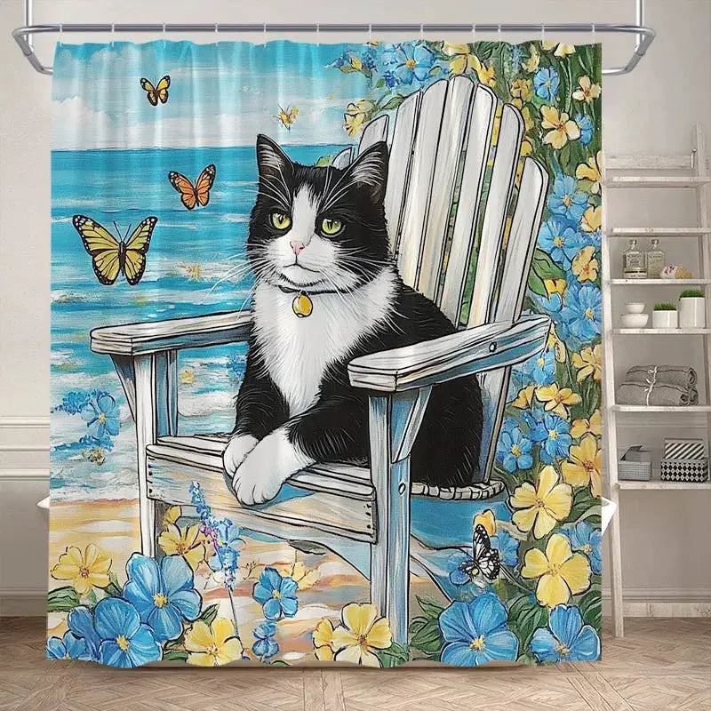 Funny Bathing Dogs Shower Curtain Bathtub Wash Your Paws Cute Pet Cartoon Animals Bath Curtains Fabric Bathroom Decor with Hooks from PriceLows™