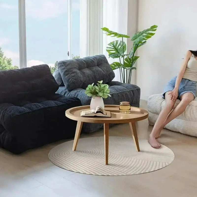 Vacuum Compression Sofa Foldable Simple Fabric Corner Modular Couch Floor Multi Function Nordic Living Room Bedroom Decoration from PriceLows™