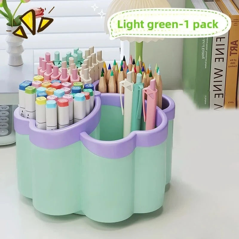 Desktop Storage Box | 4 Compartments | Polished Finish | Height Under 27 In
