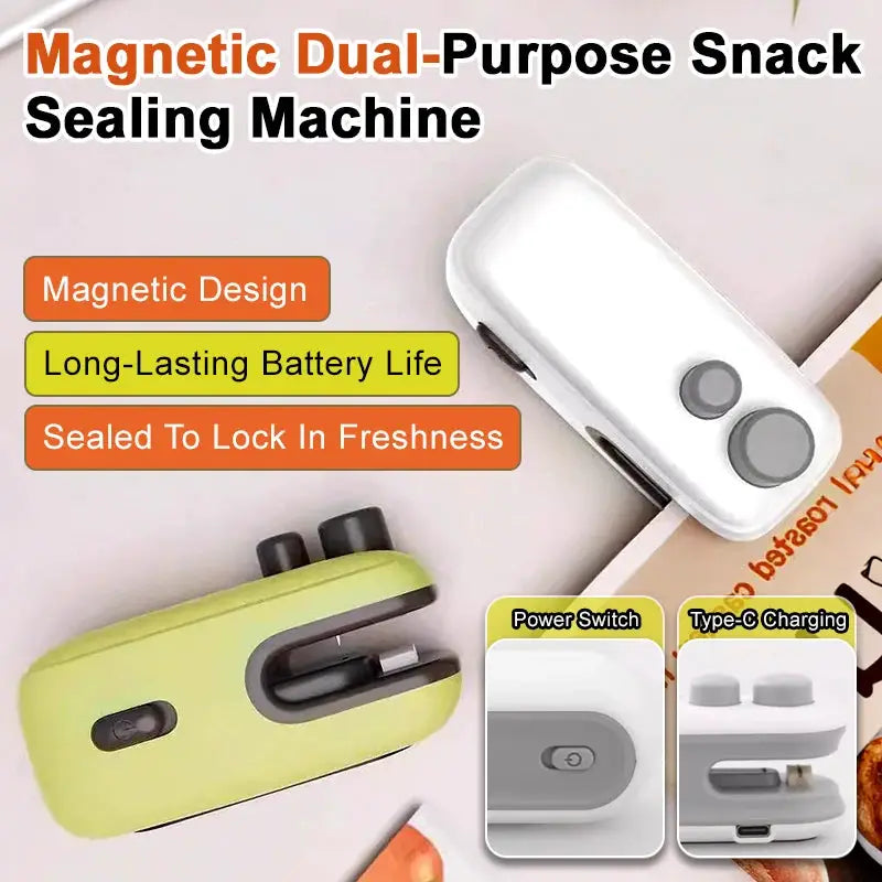 USB Rechargeable Sealer And Opener For Snacks | Portable