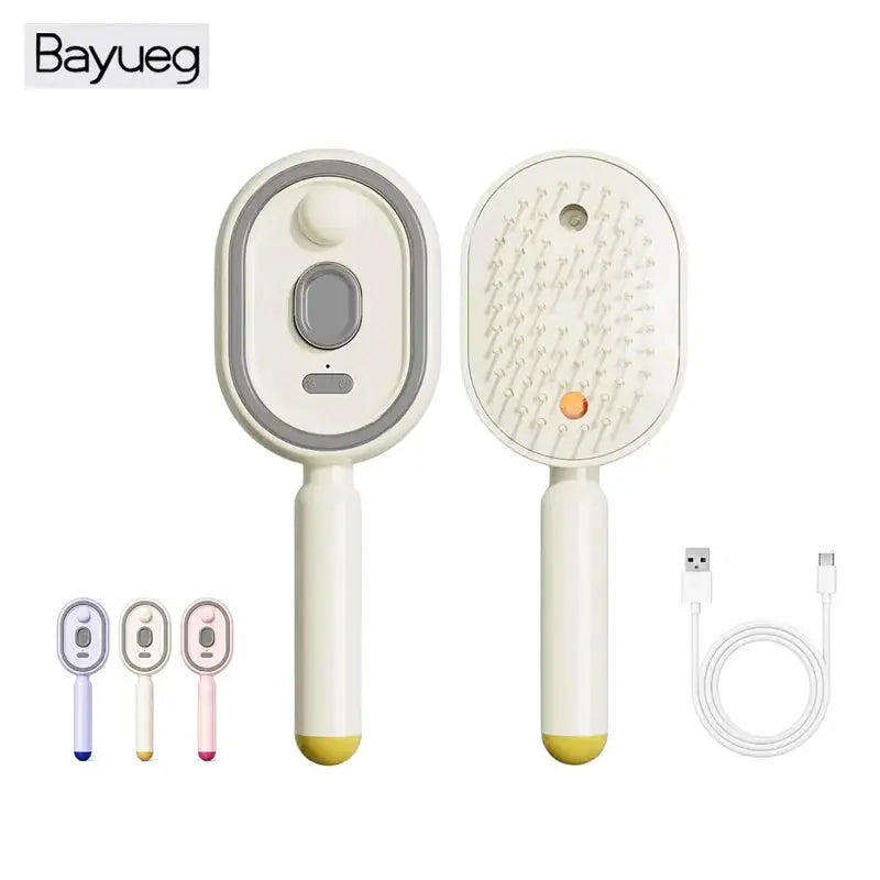 Electric Spray Comb | Rechargeable Steam | Air Cushion Massage Brush