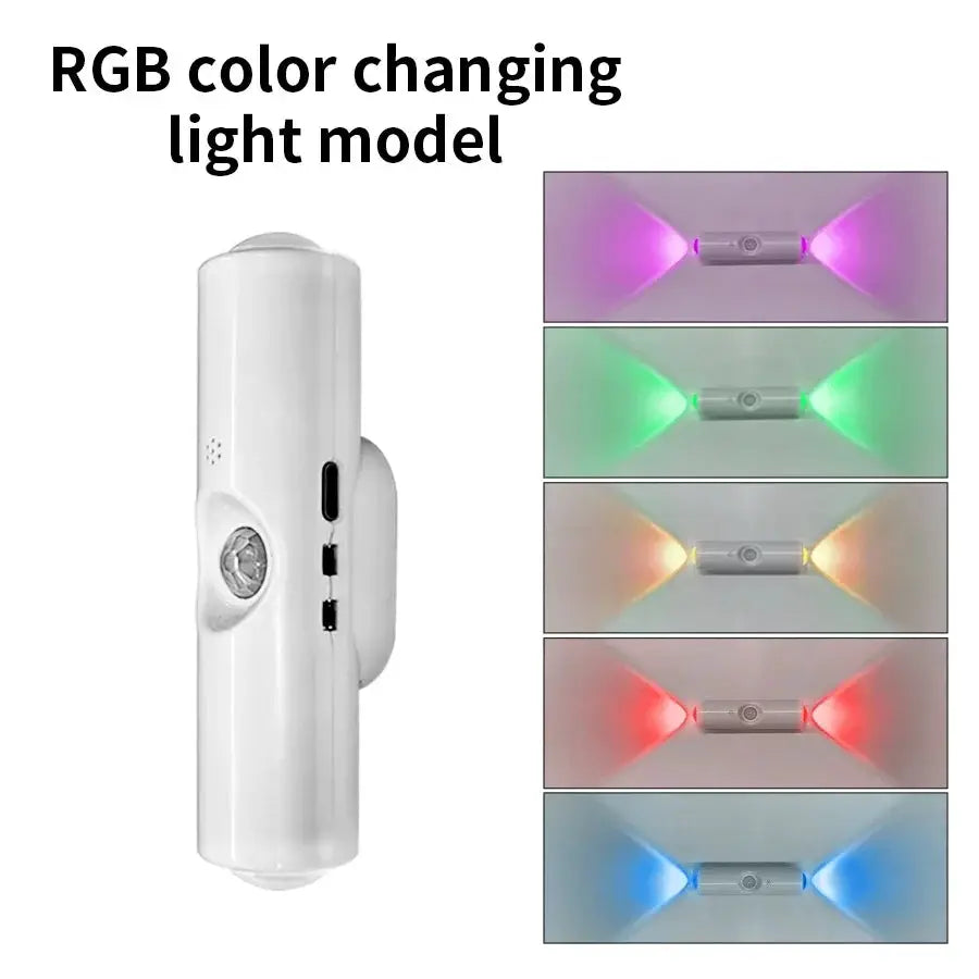 Motion Sensor Night Light 7 Color Change LED Wireless Wall Lamp Magnetic Rechargeable Spotlight for Bathroom Bedroom Living Room from PriceLows™