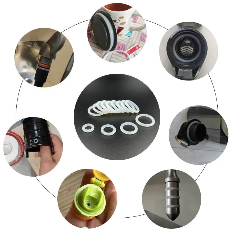 White Silicone O-ring VMQ O Ring Seal Gasket CS 1.5/2.0/2.4/3.1mm Insulated Waterproof Washer Round O Shape Oring Kit from PriceLows™