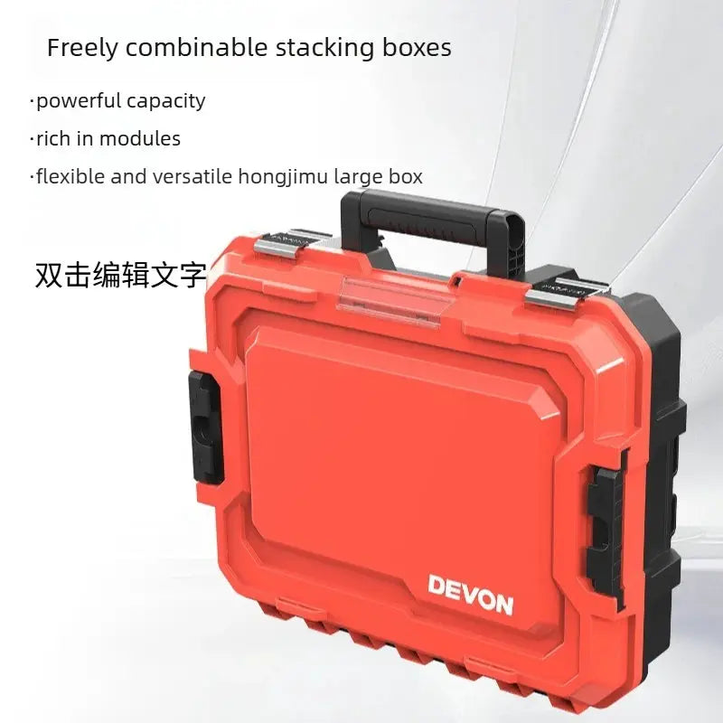 Stackable Multifunctional Tool Box Home Storage Organizer with Removable Compartments from PriceLows™