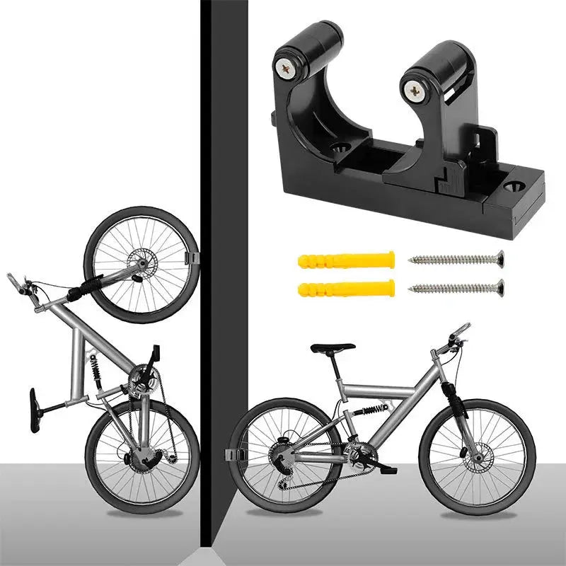 Bicycle Buckle Hooks MTB Road Bike Wall Holder Rack Mount Storage Support Bracket Fits 1.0-2.8 inches Tube Bicycle Parking Rack from PriceLows™