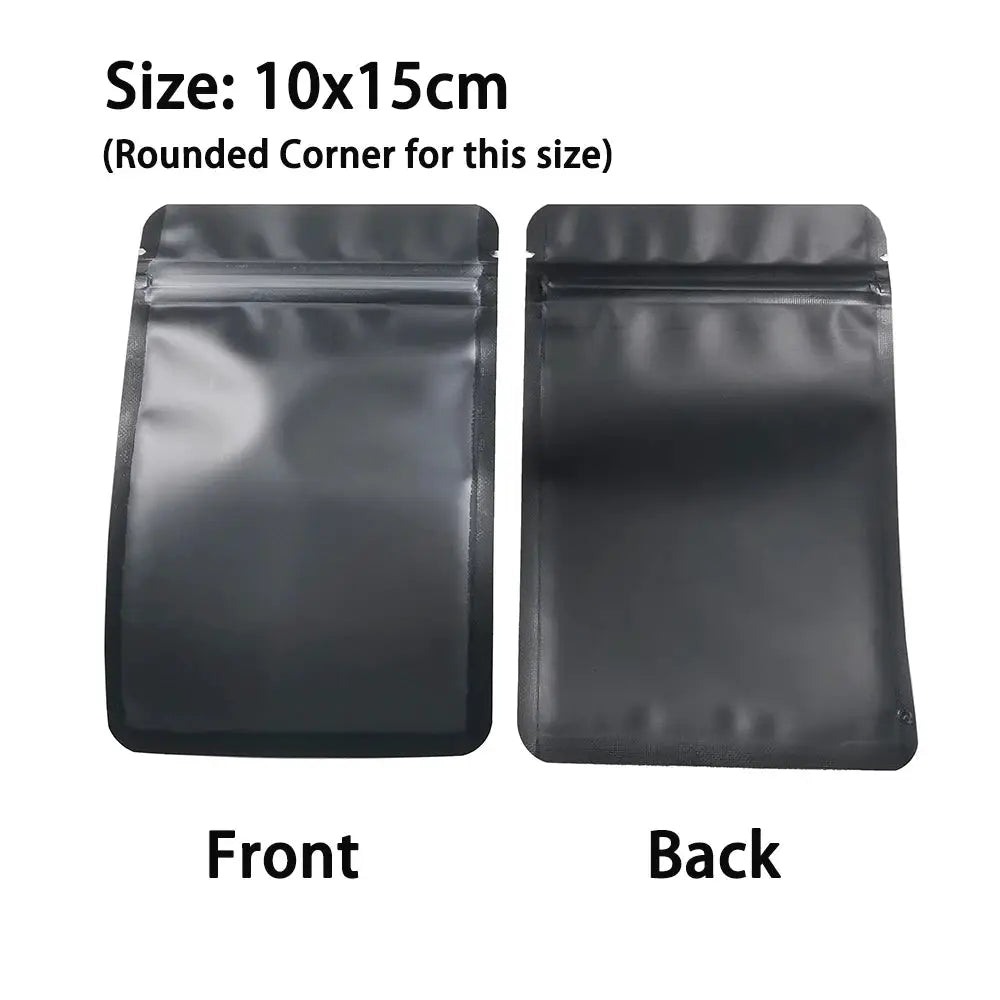 Resealable Zip Lock Bags Food Product Heat Sealable Packing Bag, 100PCS PET Plastic Mylar Pouch with Frosted Window from PriceLows™
