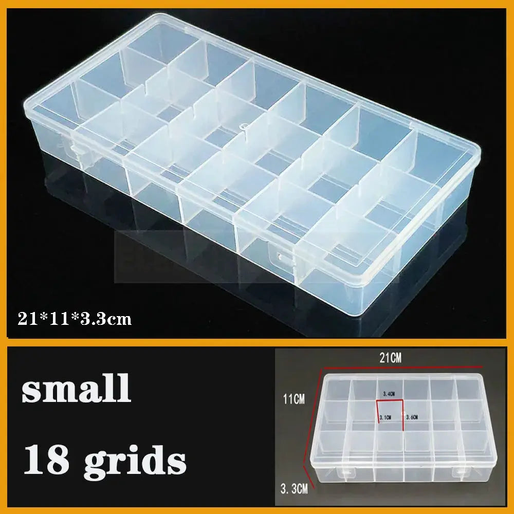 Transparent Plastic box Screw Compartment Box Jewelry Earring Display Case Container Clear Terminal Organizer Tool Storage boxes from PriceLows™