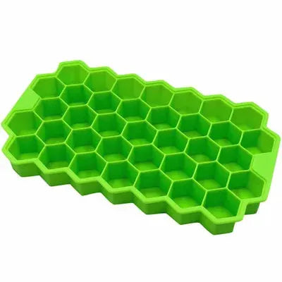 Honeycomb 37-Grid Ice Cube Tray, Silicone DIY Ice Mold (Lid Not Included) for Drinks, Cocktails & Kitchen Use from PriceLows™