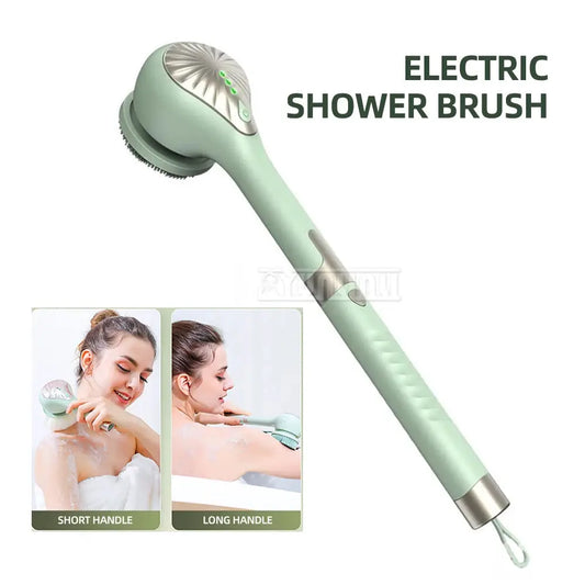 Electric Bath Brush | Vibration Massage | Waterproof Long Handle