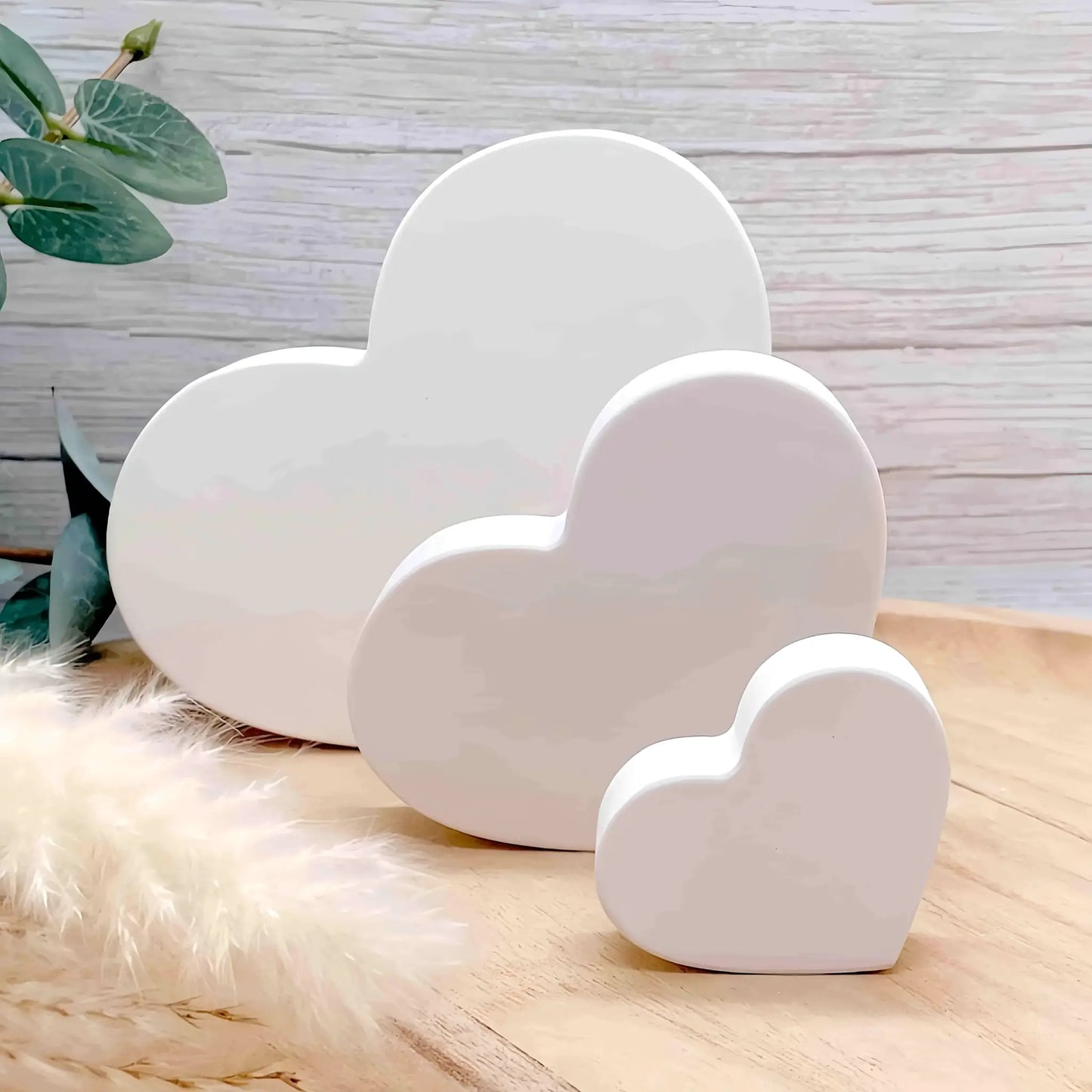 Heart Shape Resin Clay Concrete Mold | 3 Pack Silicone Jewelry Crafts