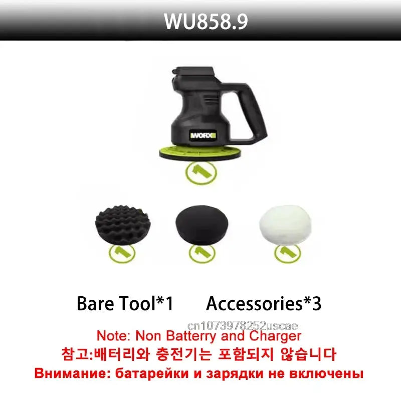 WORX Cordless Car Polisher Automobile Car High Efficient Auto Waxing Polishing Sealing Glaze Machine [Non Battery and Charger] from PriceLows™