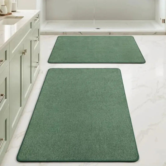 Set of 2 Ultra Thin Bathroom Rugs Rubber Bath Mats for Bathroom Non Slip Quick Dry Absorbent Bath Rug Machine Washable Fit Unde from PriceLows™
