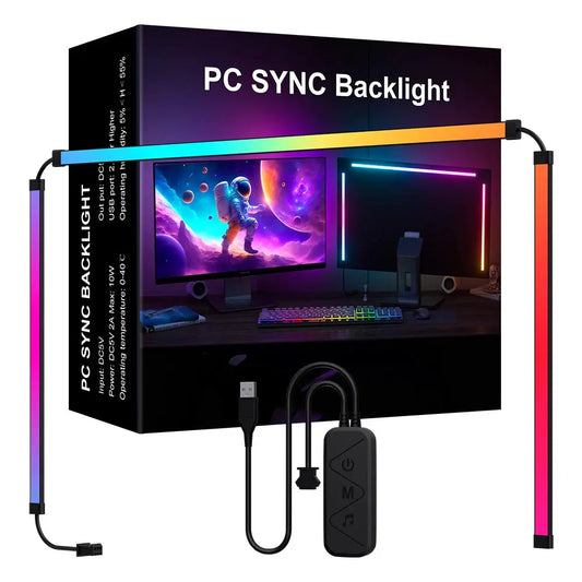Smart Ambient TV PC Display Sync Computer Monitor Backlight LED Strip Light RGB Color DIY Game Holiday Atmosphere Decor Lamp from PriceLows™