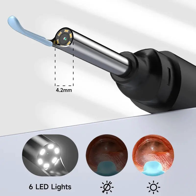 Visual Ear Sticks WIFI Ear Picker Portable Ear Cleaner Endoscope Video Ear Camera Ear Spoons 4.2MM With 6LED Ear Wax Removal Kit from PriceLows™
