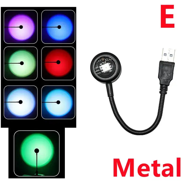 LED Projector | USB Powered | Portable Size | Warm Glow Effect
