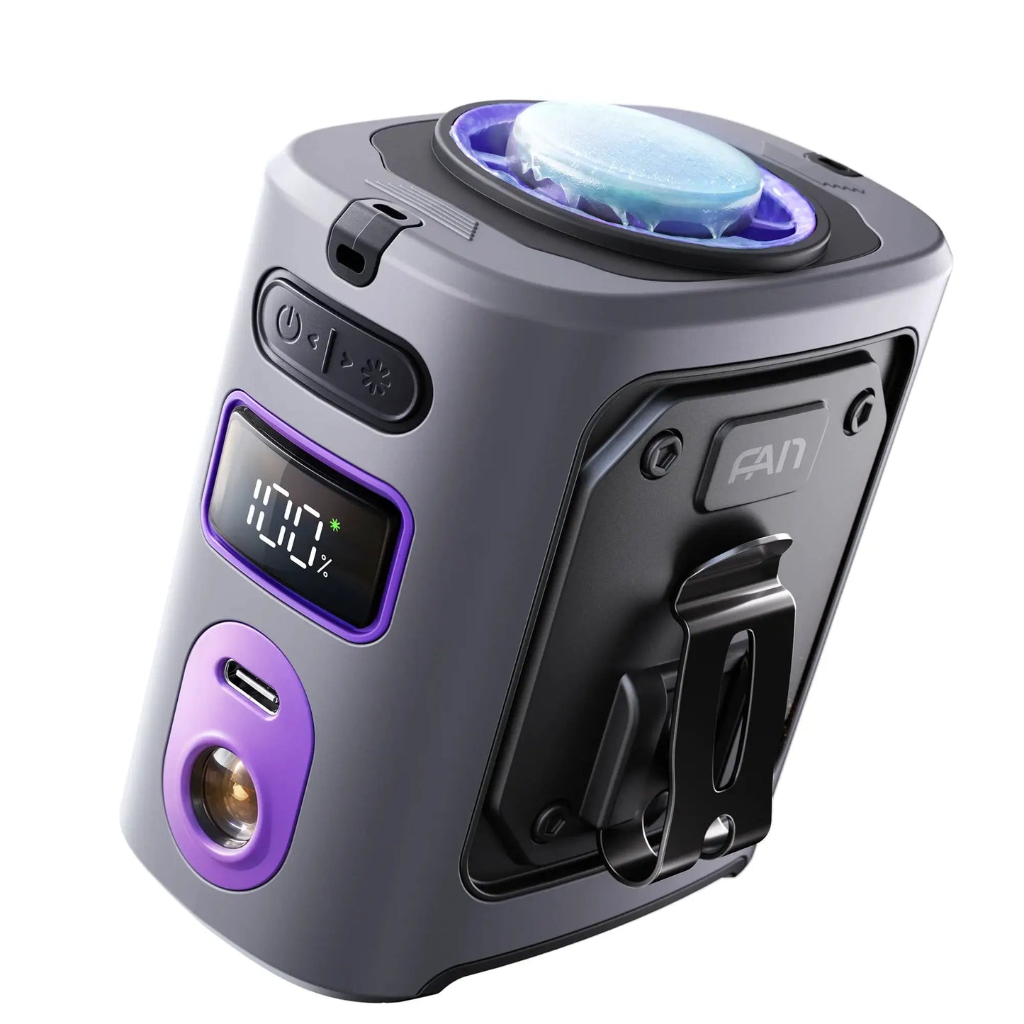 Waist Clip-On Fan | 8000mAh Battery | Ice Plate | Camping Belt Fan