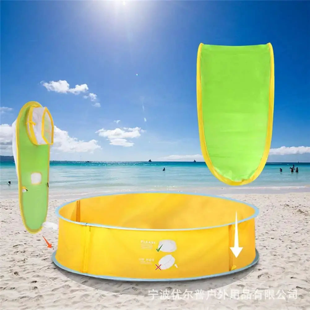 Baby Beach Tent Sun Shelter Light Weight Baby Beach Tent Ultraviolet Spacious Space for Travel for Camping from PriceLows™