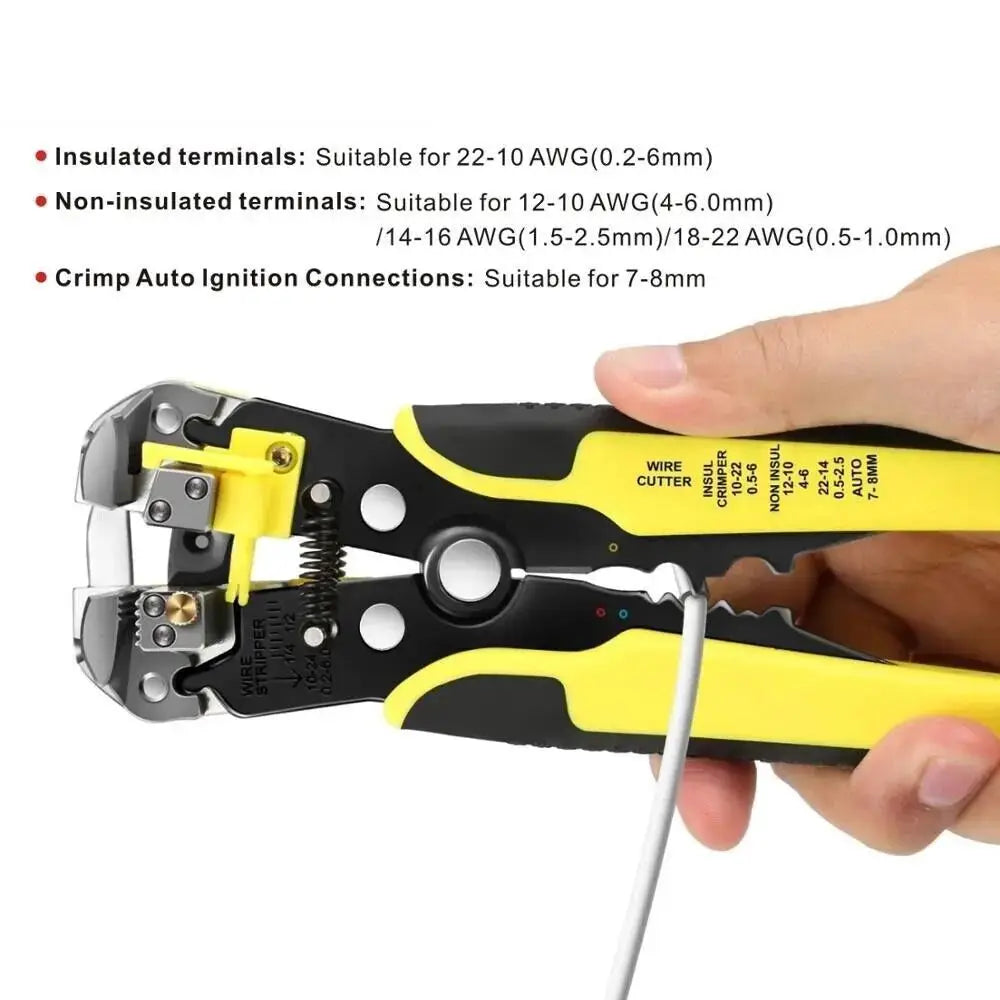 Wire Stripper Cable Cutter Crimper Wire Pliers Automatic Multifunctional TAB Terminal Crimping Stripping Tools from PriceLows™