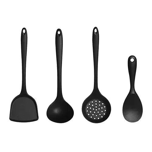 1-4Pcs Non-Stick Spatula Shovel Soup Spoon Colander Rice Scoop Silicone Cooking Utensils Set Heat Resistant Kitchen Cooking Tool from PriceLows™