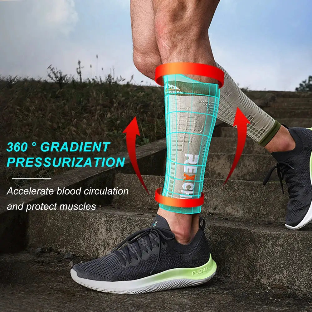 Men Women Calf Compression Sleeve | Leg Support Brace | Pain Relief Shin Splint