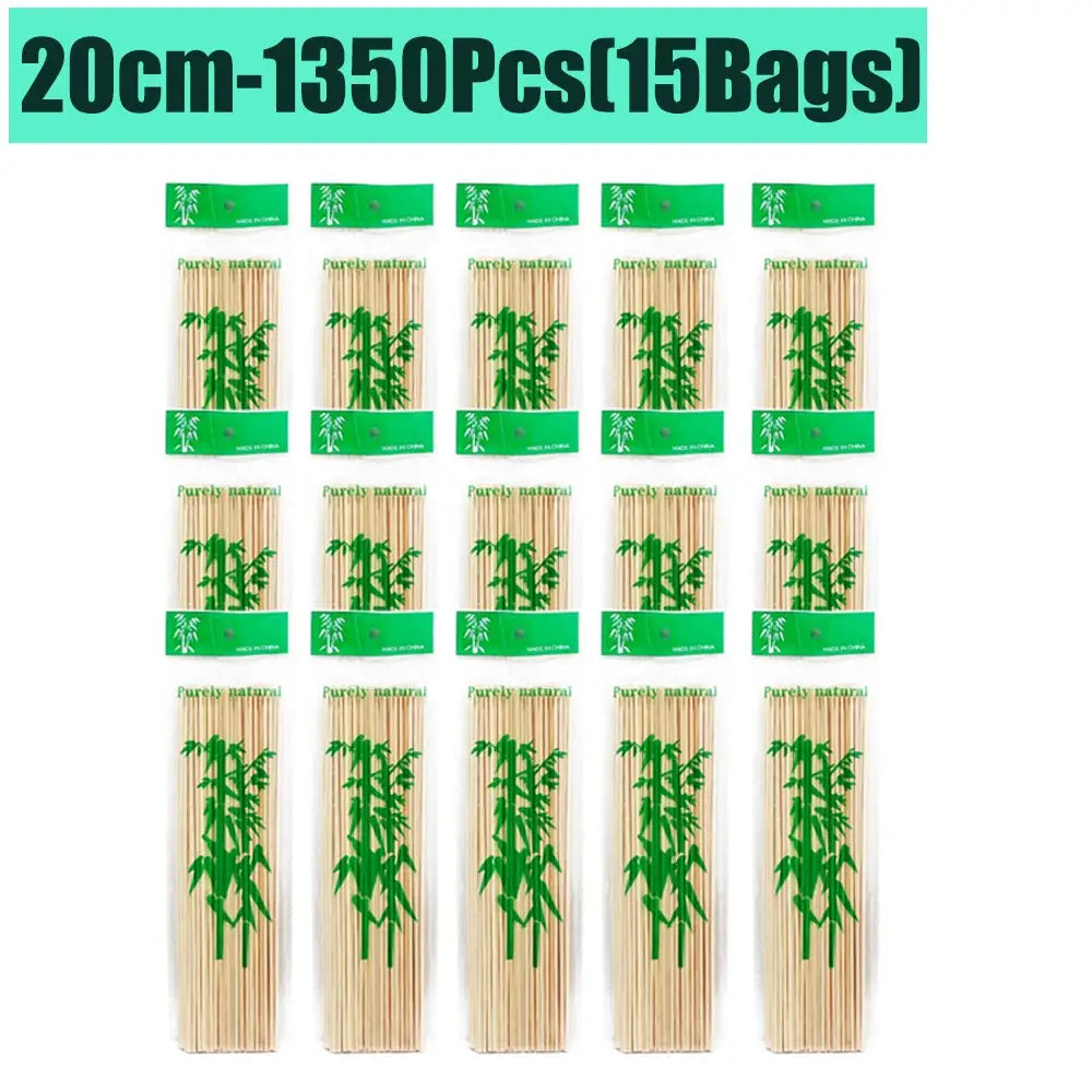 Bamboo Skewers | Natural Color | 15/20/25/30cm | 80-90 Pcs Pack