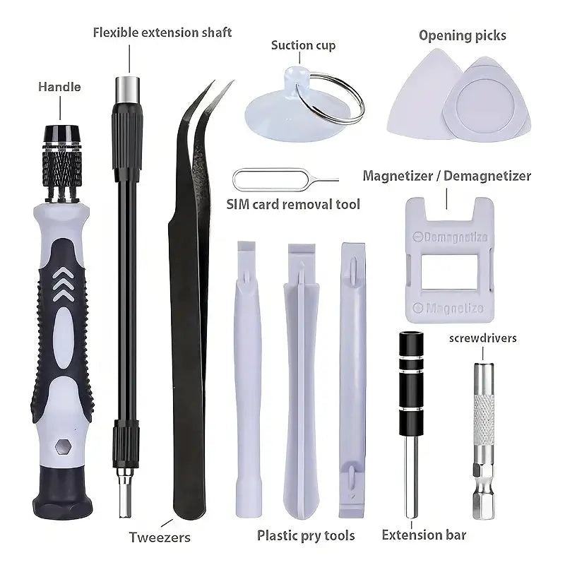 115 in 1 Precision Screwdriver Set, Electronics Repair Tool Kit for PC, Laptop, Cellphone, Watch, PS4, Vive VR, Toy, Eyeglass from PriceLows™