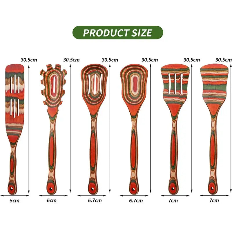 Kitchen Pakkawood Wooden Spoons For Cooking Nonstick Pakkawood Serving Utensils Set Salad Servers Set Cooking Utensils Set from PriceLows™