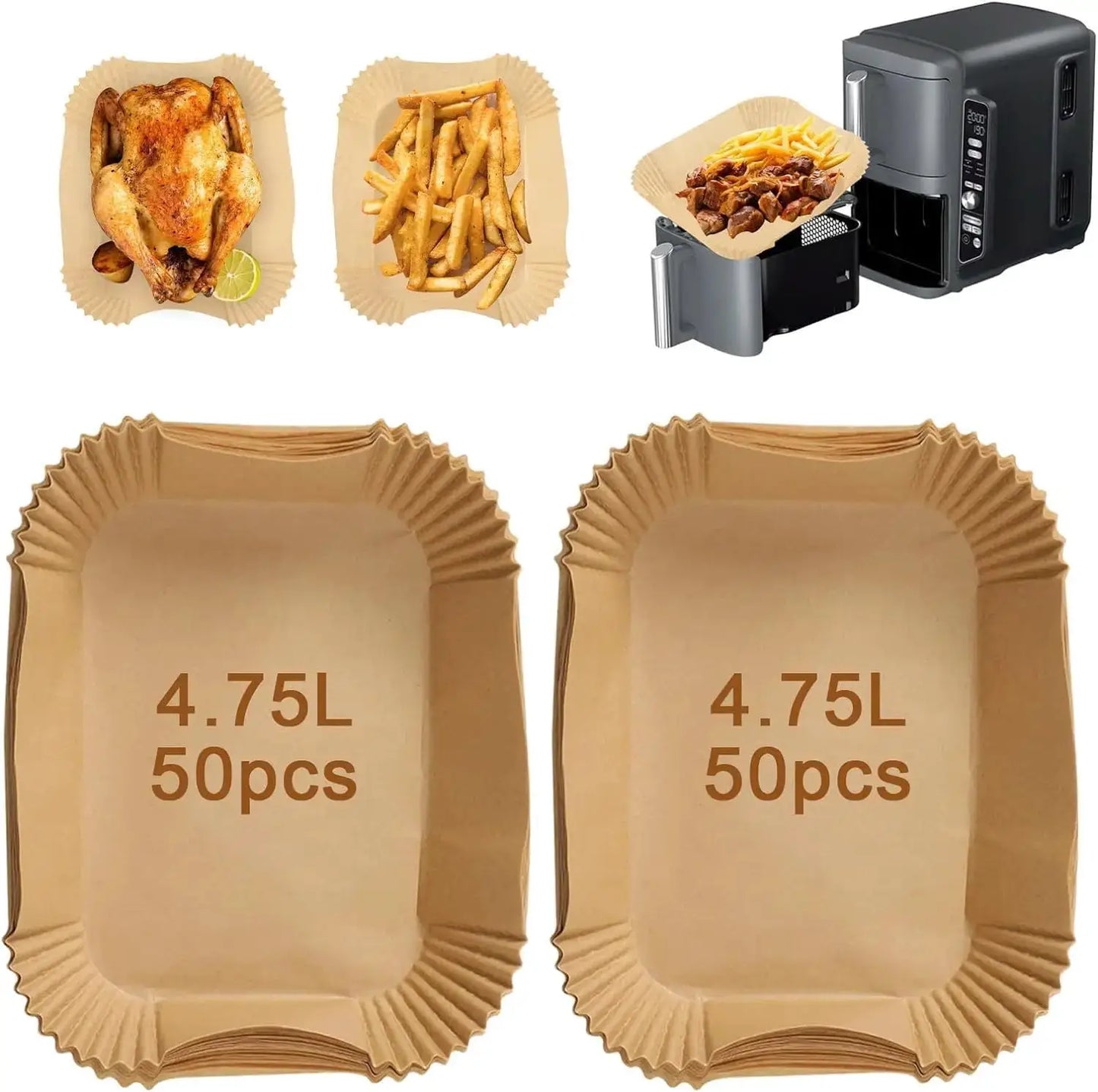 Air Fryer Paper | Ninja Double Stack XL | Disposable Paper | Rectangular