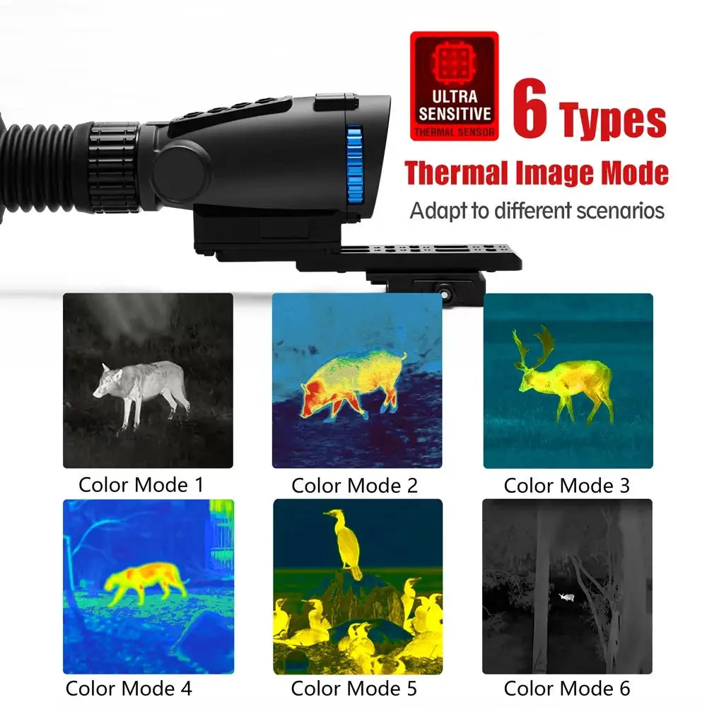 384*288 Thermal Imageing Scope Thermal Rifle Scope 35mm Lens Thermal Imager Sight with Video Rec PIP WiFi from PriceLows™