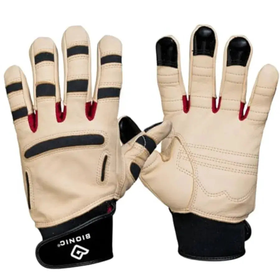 ReliefGrip Premium Leather Gardening Gloves for Outdoor Use Brown Durable Reinforced Palm with Breathable Mesh Back for Superio from PriceLows™