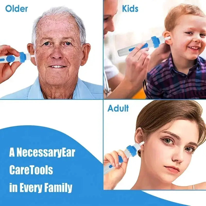NEW Portable Automatic Earwax Removal Kit Electric Earwax Vacuum Suction Electric Kit Remover Ear Cleaning Earspoon from PriceLows™