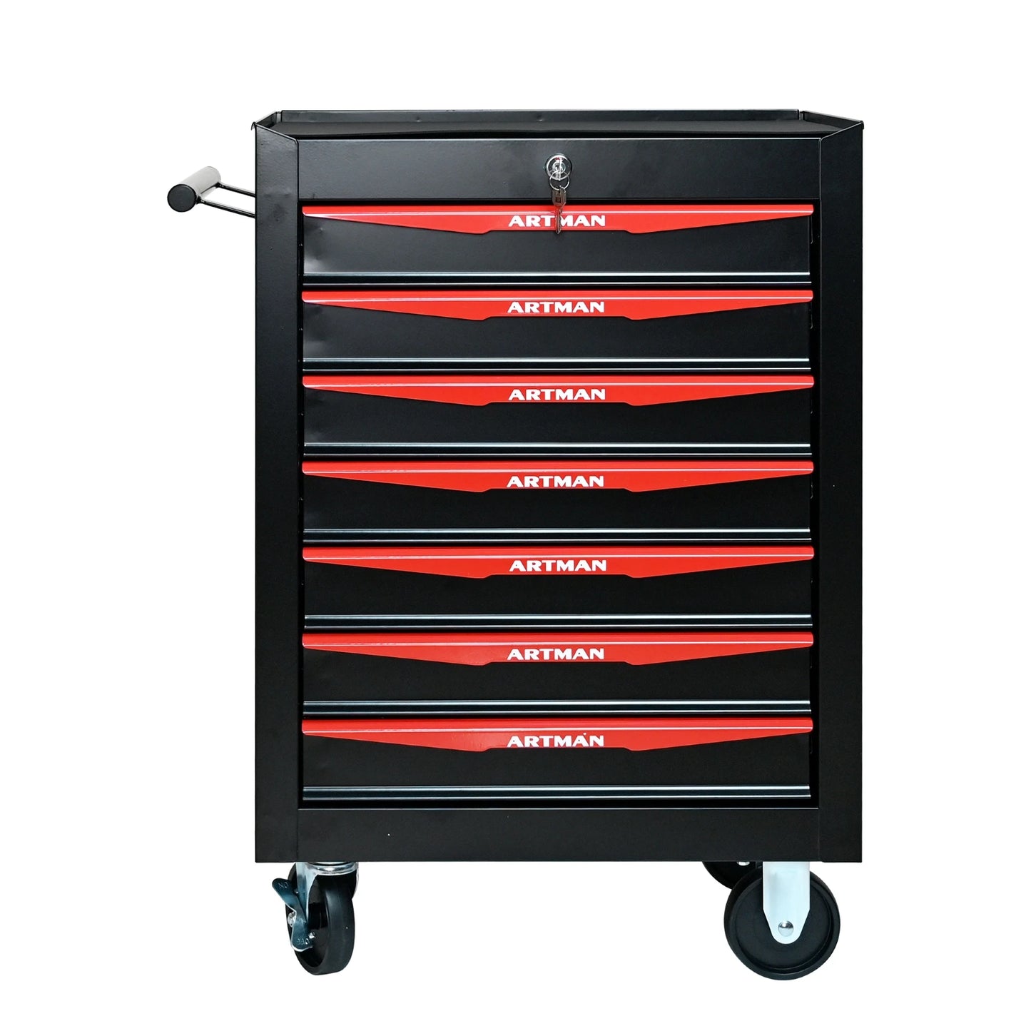Rolling Metal Tool Chest with 7 Drawers, 20" 7-Drawer Tool Chest Cabinet with Ball Bearing Drawer Slides, Steel Tool Storage Box from PriceLows™