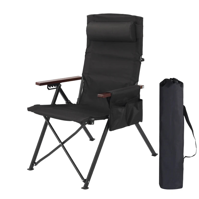 Adjustable Folding Chair | 5-Position | Pillow Armrests