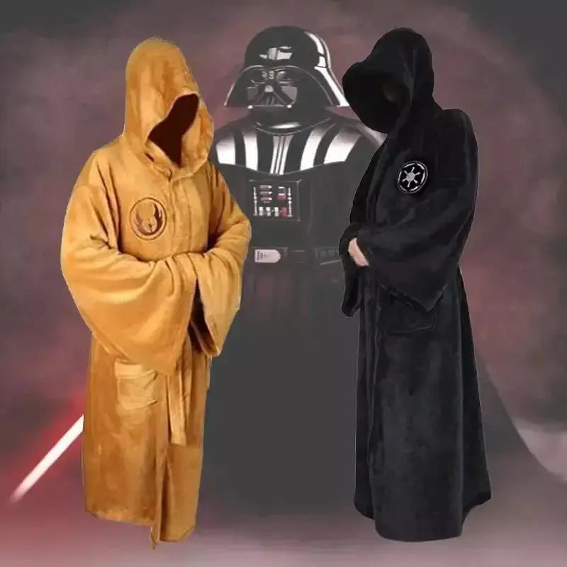 Men Hooded Bathrobe | Thick Polyester Fabric | Star Cosplay Theme | One Size