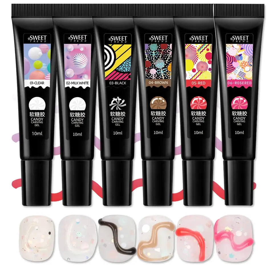 5/6pcs Fluorescent Stamping Plates Gel Nail Polish Manicure Set Hybrid Lacquer Gel For Nails Art Template Printing Accessories from PriceLows™