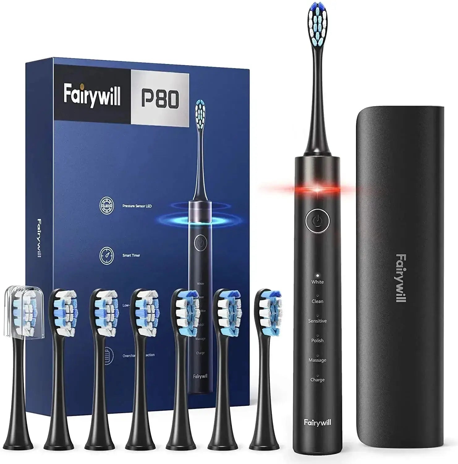 Fairywill P11 T9 P80 Electric Toothbrush Heads from PriceLows™