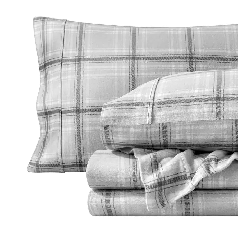 Flannel Sheet Set Prints, 100 Cotton, Velvety Soft Heavyweight Double Brushed Flannel for Extra Softness amp Comfort Deep Pocket from PriceLows™