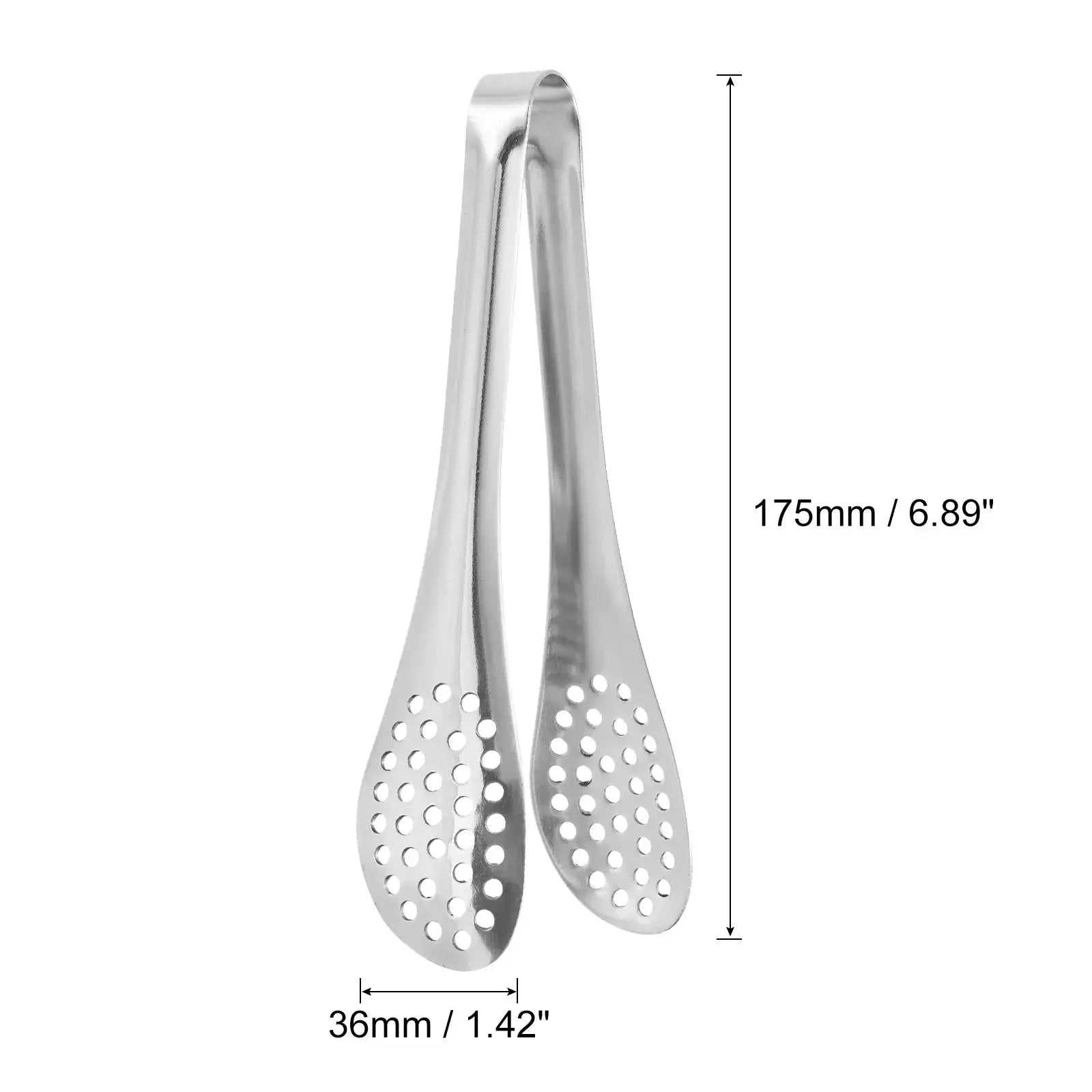 2pcs Silver Serving Tongs 7 Inch - Stainless Steel Ice Tongs Mini Sugar Tongs for Appetizers Charcuterie Dessert Tea Bar Cafe from PriceLows™