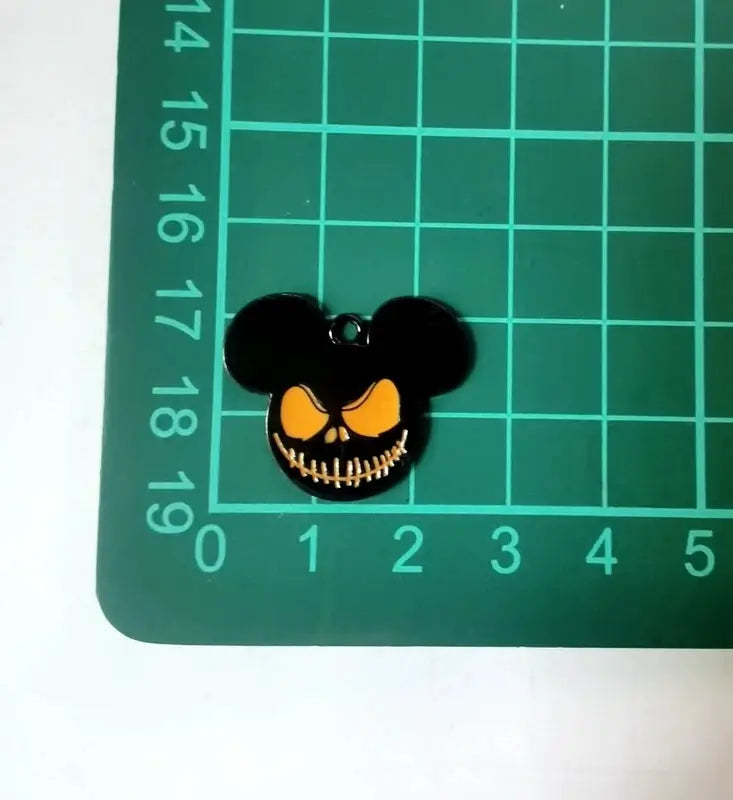 Halloween Pendant Charms | Metal Design | Cartoon Pattern | 10 Piece Set
