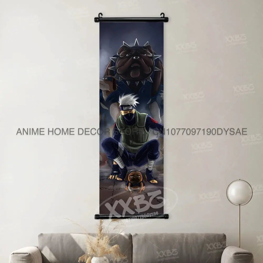 Uzumaki Naruto Posters Sasuke Home Decor Uchiha Madara Hanging Painting Might Guy Scrolls Picture Gaara Wall Art Killer B Mural from PriceLows™