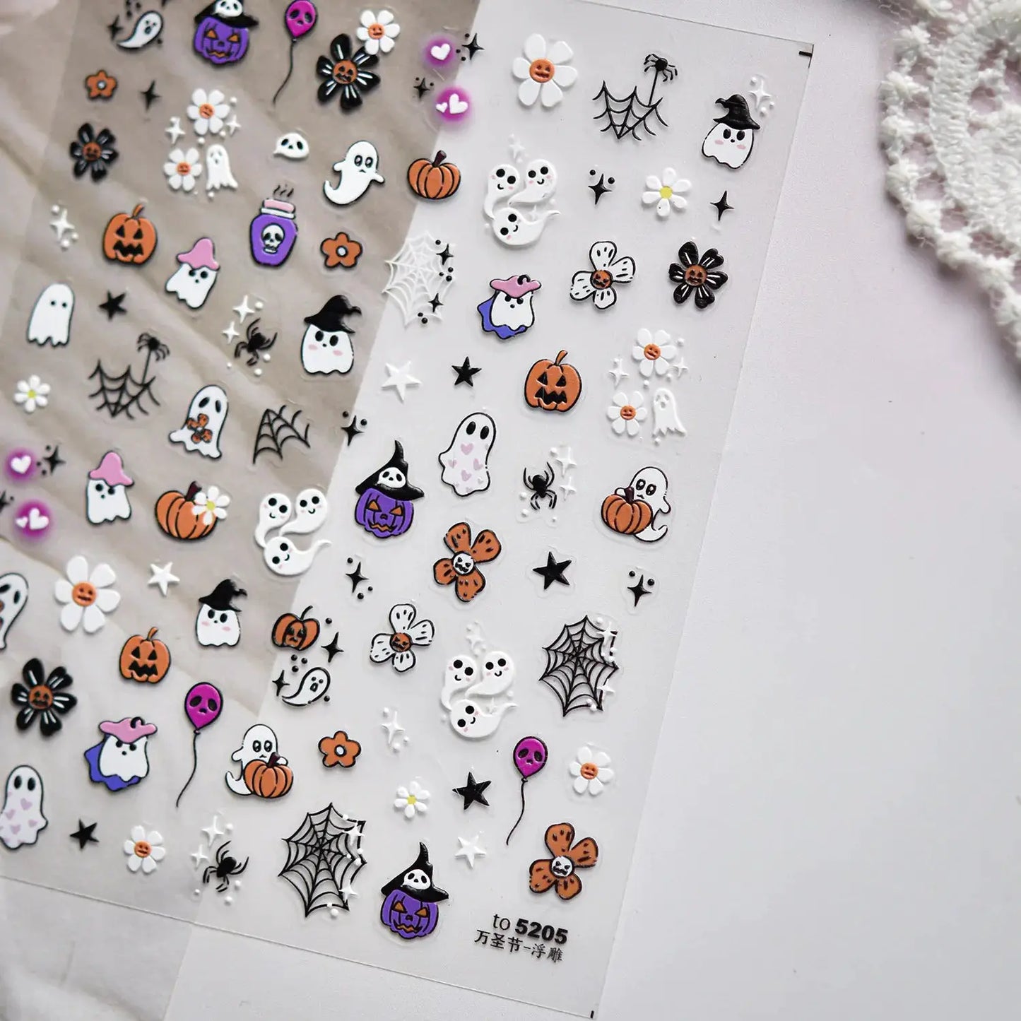 Jelly Halloween Skeleton Stickers Nail Art Cool Evil dark style decorative Nails Sticker DIY Trendy Manicure Ornaments Supplier from PriceLows™