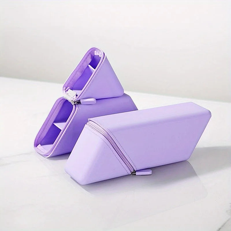 Pen Holder | Silicone | Foldable | Large Capacity Desk