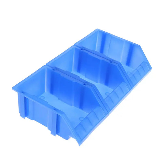 Blue Plastic Stackable Storage Bins Screw Storage Boxes Stackable Bin Parts Storage Organizer Garage Storage Bins from PriceLows™