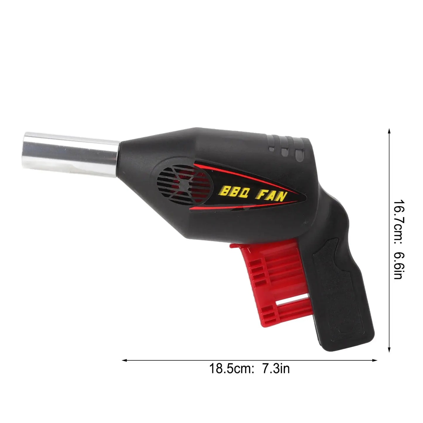 BBQ Air Blower Ventilator | Portable Handheld Fan | Camping Tool | 2 Piece Kit