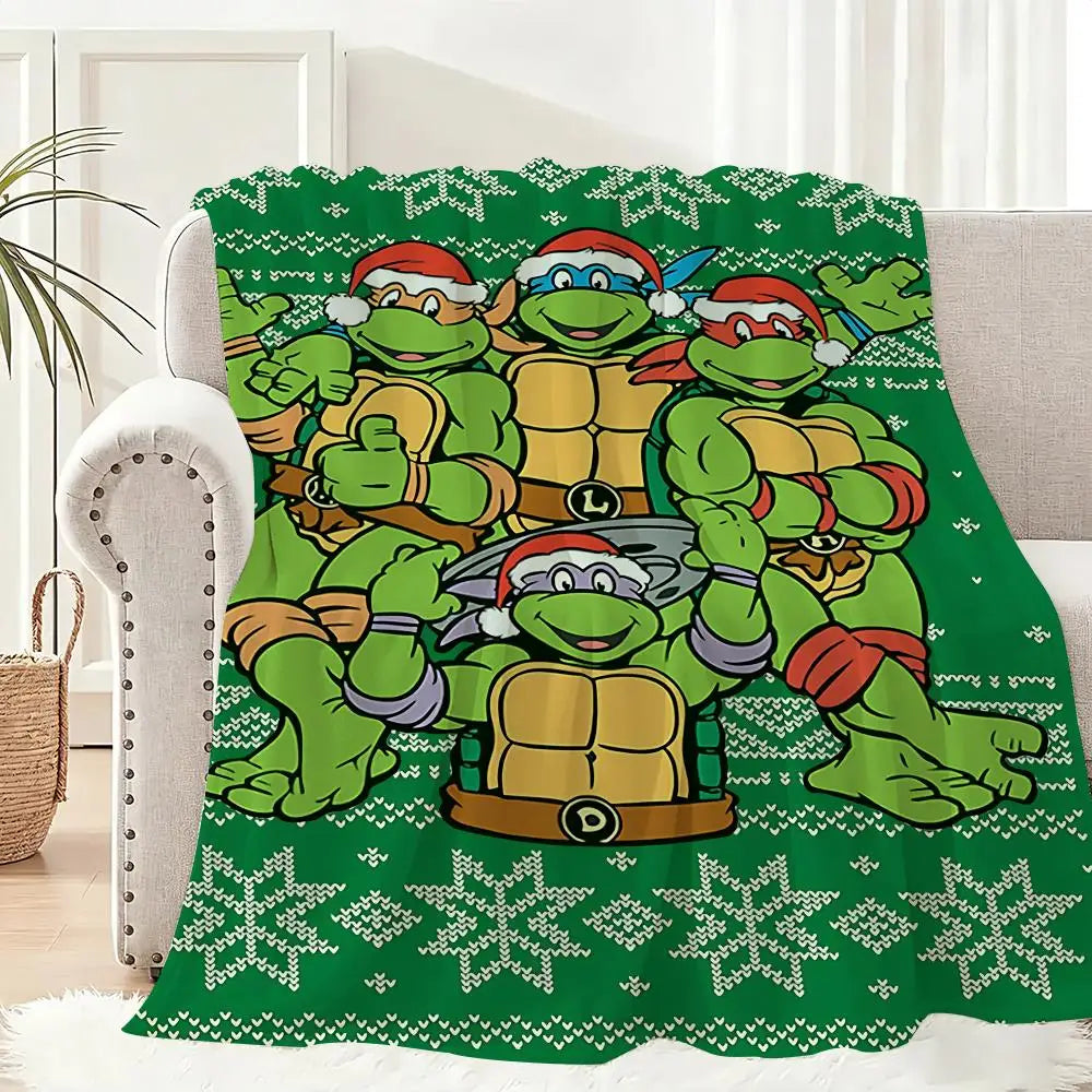 Mutant And Ninja Turtles Throw Blanket | Lightweight 240g | Polyester | One Size