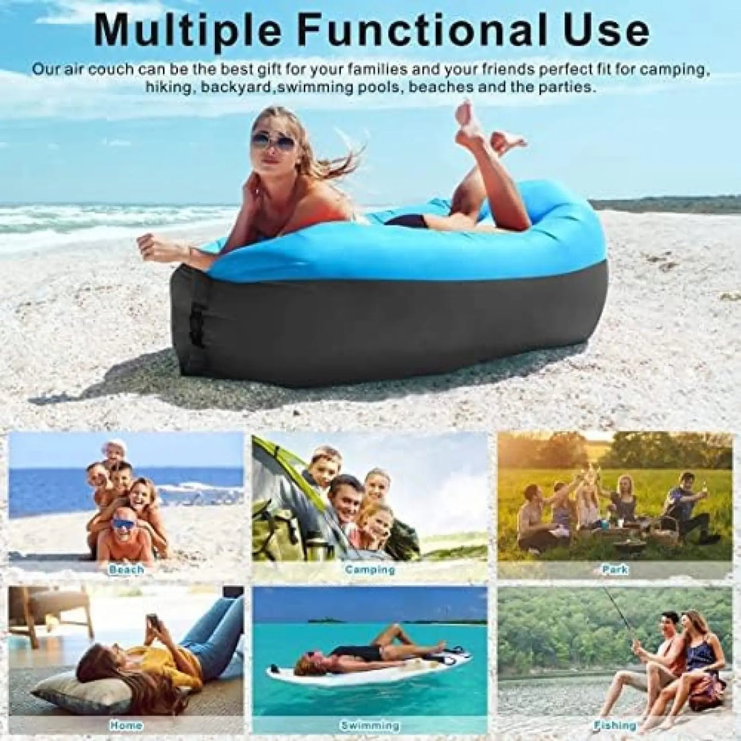 Air Sofa Bed | Size 240x70 cm | Outdoor Waterproof | Beach Sofa
